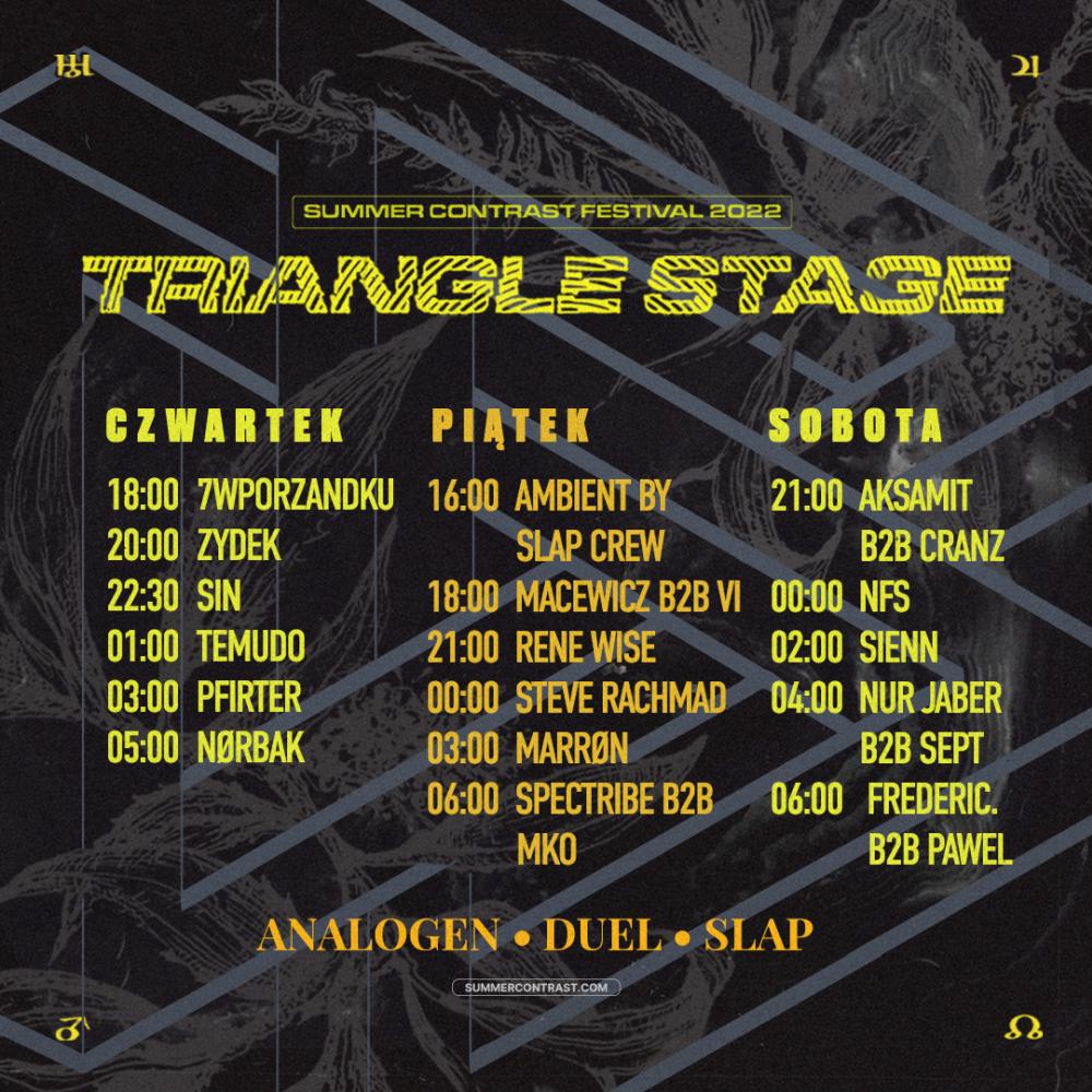 Triangle Stage - line-up