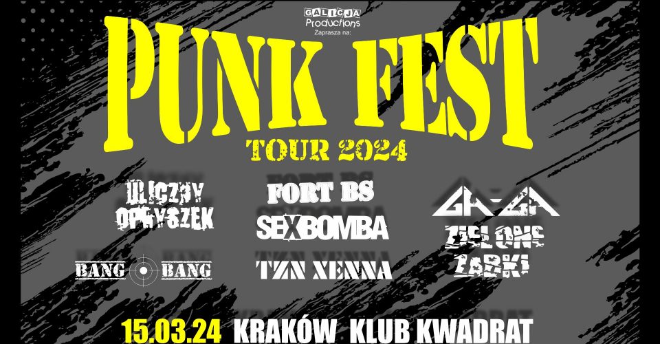 PUNK FEST TOUR 2024 | KRAKÓW | 15.03.2024