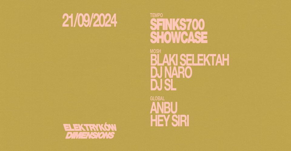 ELEKTRYKÓW DIMENSIONS: Sfinks700 showcase